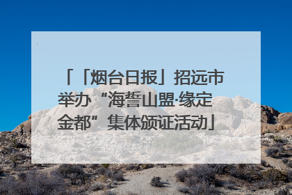 「烟台日报」招远市举办“海誓山盟·缘定金都”集体颁证活动