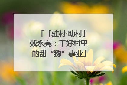 「驻村·助村」戴永亮：干好村里的甜“猕”事业