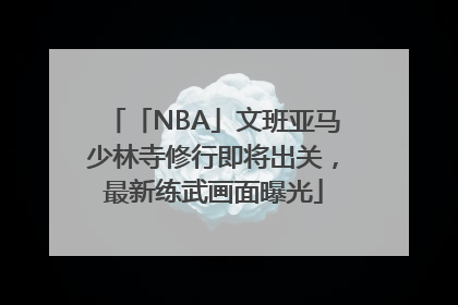 「NBA」文班亚马少林寺修行即将出关，最新练武画面曝光