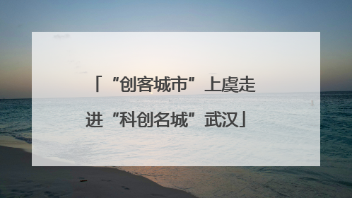 “创客城市”上虞走进“科创名城”武汉
