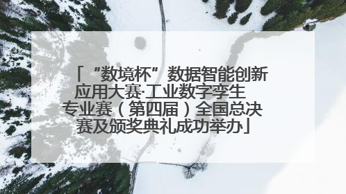 “数境杯”数据智能创新应用大赛·工业数字孪生 专业赛（第四届）全国总决赛及颁奖典礼成功举办