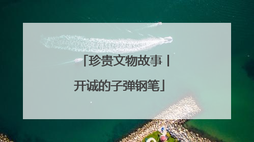 珍贵文物故事丨开诚的子弹钢笔