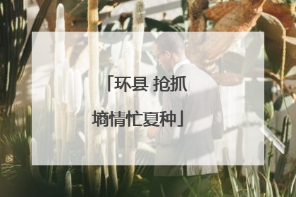 环县 抢抓墒情忙夏种