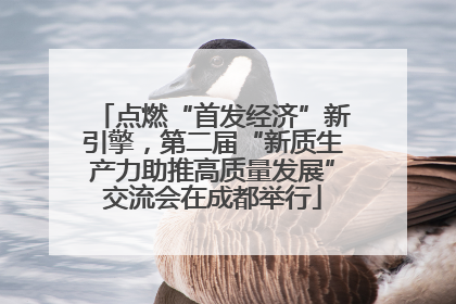 点燃“首发经济”新引擎，第二届“新质生产力助推高质量发展”交流会在成都举行