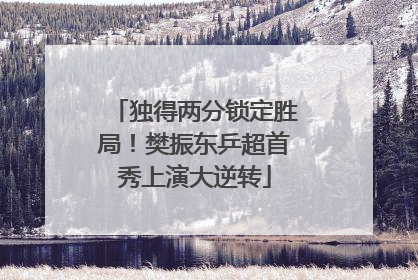 独得两分锁定胜局！樊振东乒超首秀上演大逆转
