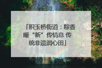 积玉桥街道：粽香暖“新”传情意 传统非遗润心田