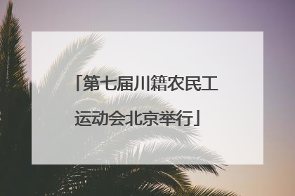 第七届川籍农民工运动会北京举行