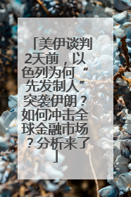美伊谈判2天前，以色列为何“先发制人”突袭伊朗？如何冲击全球金融市场？分析来了