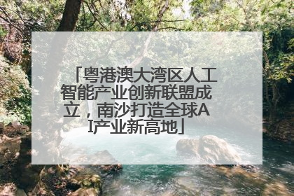 粤港澳大湾区人工智能产业创新联盟成立，南沙打造全球AI产业新高地