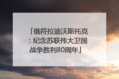 俄符拉迪沃斯托克：纪念苏联伟大卫国战争胜利80周年