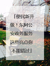 便民新升级！东阿公安政务服务这些亮点你不能错过