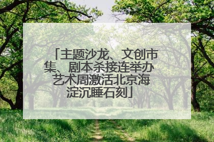 主题沙龙、文创市集、剧本杀接连举办 艺术周激活北京海淀沉睡石刻