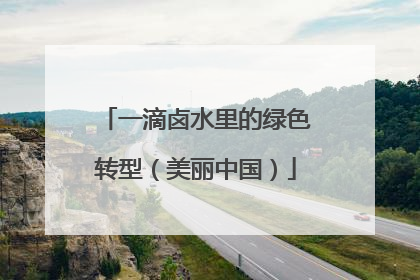 一滴卤水里的绿色转型（美丽中国）