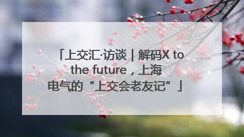 上交汇·访谈｜解码X to the future，上海电气的“上交会老友记”