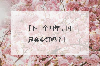 下一个四年，国足会变好吗？