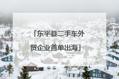 东平县二手车外贸企业首单出海