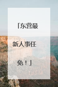 东营最新人事任免！
