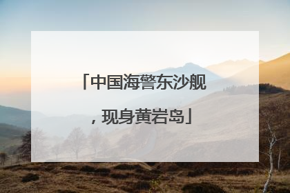 中国海警东沙舰，现身黄岩岛