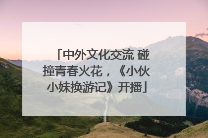 中外文化交流 碰撞青春火花，《小伙小妹换游记》开播