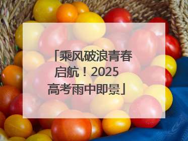 乘风破浪青春启航！2025高考雨中即景
