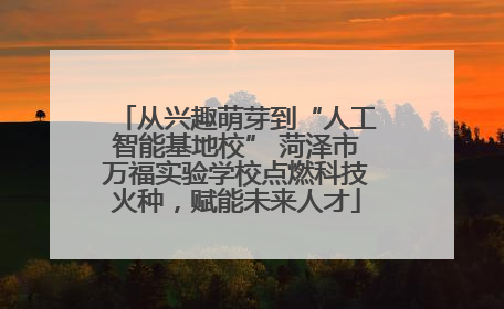 从兴趣萌芽到“人工智能基地校” 菏泽市万福实验学校点燃科技火种，赋能未来人才