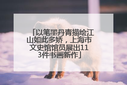 以笔墨丹青描绘江山如此多娇，上海市文史馆馆员展出113件书画新作