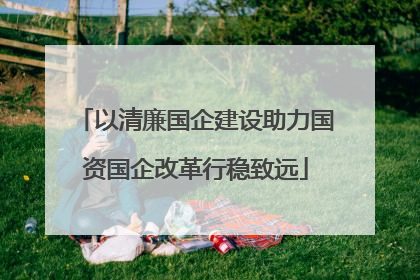 以清廉国企建设助力国资国企改革行稳致远