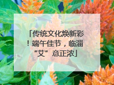 传统文化焕新彩！端午佳节，临淄 “艾”意正浓