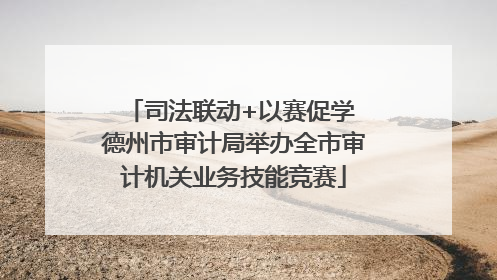 司法联动+以赛促学 德州市审计局举办全市审计机关业务技能竞赛