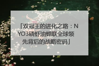 双冠王的进化之路：NYO3磷虾油蝉联全球领先背后的战略密码