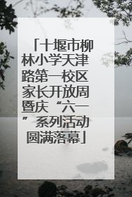 十堰市柳林小学天津路第一校区家长开放周暨庆“六一”系列活动圆满落幕