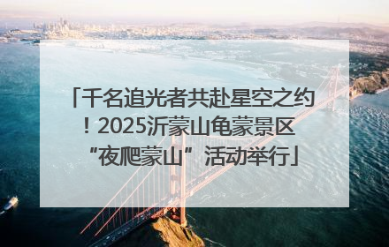 千名追光者共赴星空之约！2025沂蒙山龟蒙景区“夜爬蒙山”活动举行
