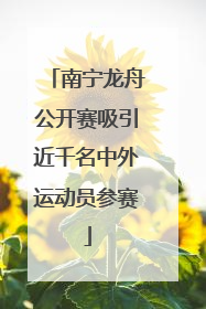 南宁龙舟公开赛吸引近千名中外运动员参赛