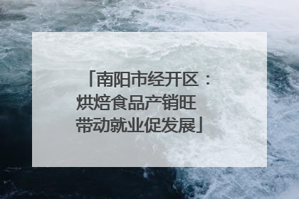 南阳市经开区：烘焙食品产销旺 带动就业促发展