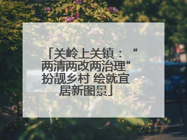 关岭上关镇：“两清两改两治理”扮靓乡村 绘就宜居新图景