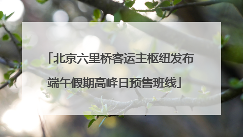 北京六里桥客运主枢纽发布端午假期高峰日预售班线