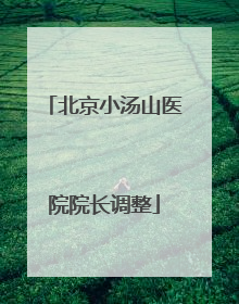 北京小汤山医院院长调整
