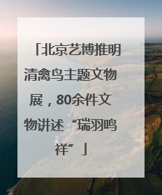 北京艺博推明清禽鸟主题文物展，80余件文物讲述“瑞羽鸣祥”