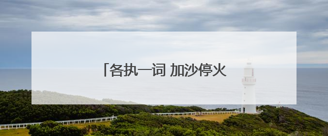 各执一词 加沙停火方案陷“罗生门”