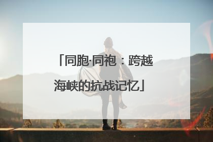 同胞·同袍：跨越海峡的抗战记忆