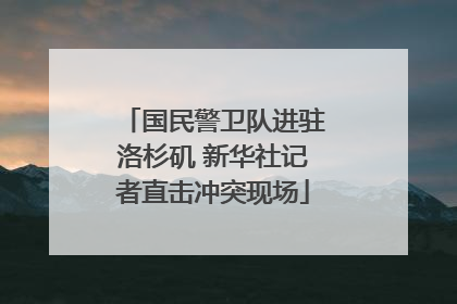 国民警卫队进驻洛杉矶 新华社记者直击冲突现场