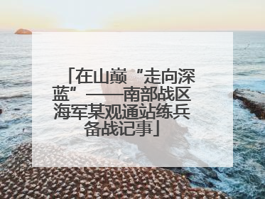 在山巅“走向深蓝”——南部战区海军某观通站练兵备战记事