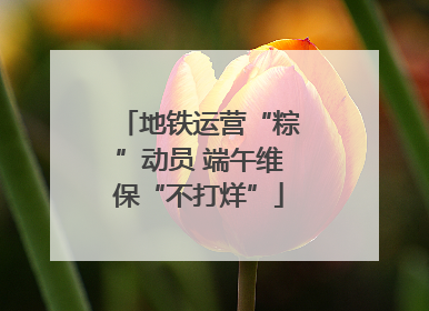 地铁运营“粽”动员 端午维保“不打烊”