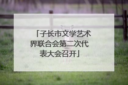子长市文学艺术界联合会第二次代表大会召开