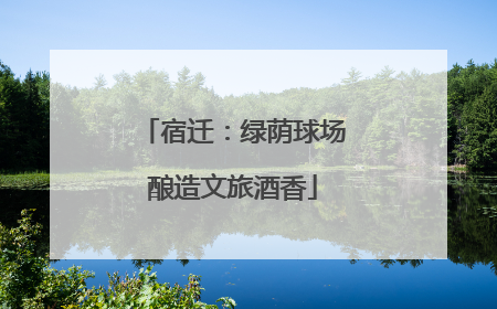 宿迁：绿荫球场酿造文旅酒香