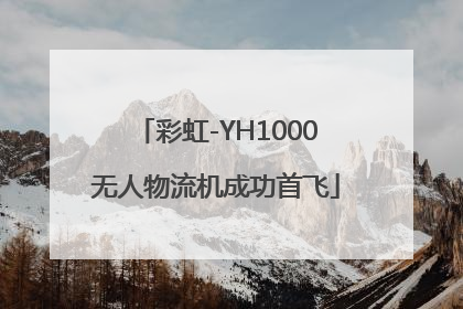彩虹-YH1000无人物流机成功首飞