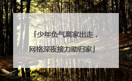 少年负气离家出走，网格深夜接力助归家
