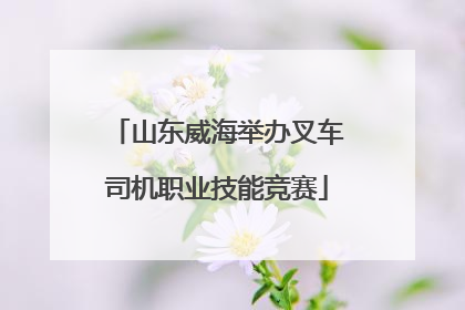 山东威海举办叉车司机职业技能竞赛
