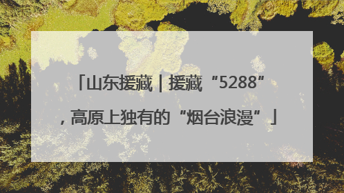 山东援藏｜援藏“5288”，高原上独有的“烟台浪漫”
