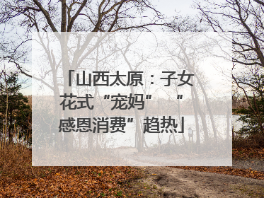 山西太原：子女花式“宠妈” “感恩消费”趋热